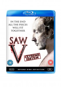Saw 5 bluray Cover - High Definition gore and blood