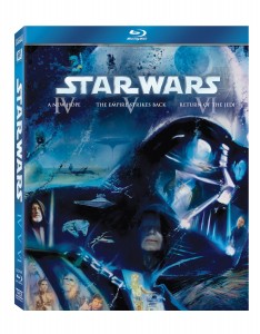 Star Wars Official Blu Ray cover for Classic trilogy