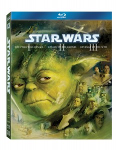 Star Wars Official Blu Ray cover for Prequel trilogy