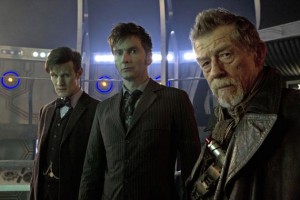 Day of the Doctor-The Three Doctors Matt Smith, John Hurt and David Tennant