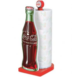 Coca-Cola Bottle Wooden Kitchen Roll Holder