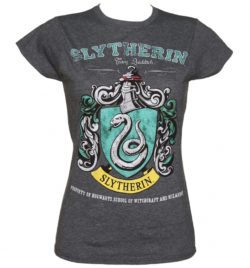 Women's Dark Heather Harry Potter Slytherin Team Quidditch T-Shirt