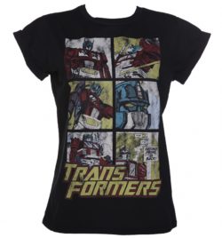 Women's Transformers Optimus Prime Comic Boyfriend T-Shirt