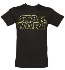 Men's Black Star Wars Logo T-Shirt