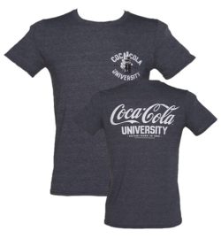 Men's Dark Blue Marl Coca-Cola University Varsity T-Shirt