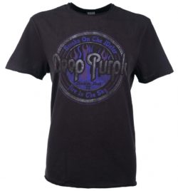Charcoal Deep Purple Smoke On The Water T-Shirt from Amplified