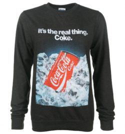 Coca-Cola Retro Advert Black Heather Sweater