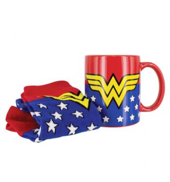 DC Comics Wonder Woman Mug and Socks Set