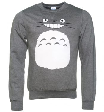 Ghibli Totoro Inspired Heather Grey Sweater