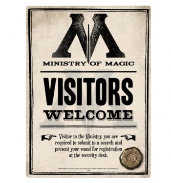 Harry Potter Ministry Of Magic Small Tin Sign