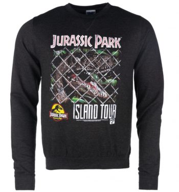 Jurassic Park Island Tour Black Sweater