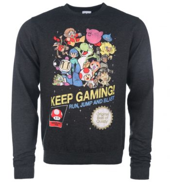 Keep Gaming Black Heather Sweater