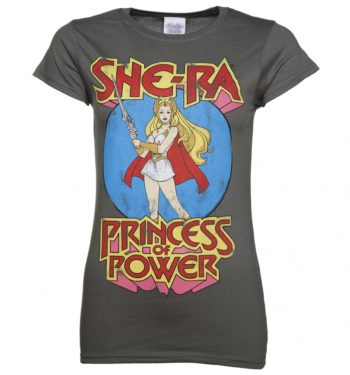 Women's Charcoal She-Ra Princess Of Power T-Shirt