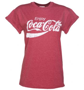 Women's Enjoy Coca-Cola Rolled Sleeve Boyfriend T-Shirt