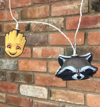 Marvel Comics Guardians Of The Galaxy Groot And Rocket Raccoon String Lights