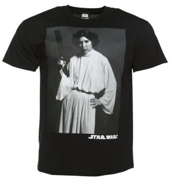 Men's Black Princess Leia Star Wars T-Shirt