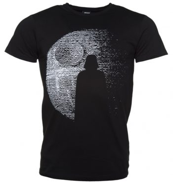 Men's Black Star Wars Darth Vader Death Star T-Shirt