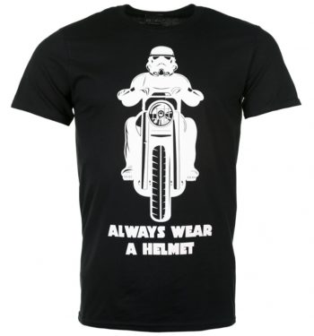 Men's Black Stormtrooper Always Wear a Helmet T-Shirt