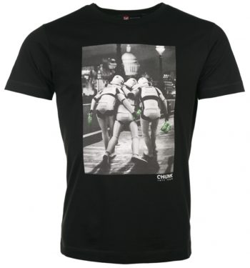 Men's Black Stormtrooper Out On The Town Star Wars T-Shirt from Chunk