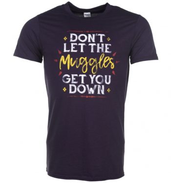 Men's Blackberry Don't Let The Muggles Get You Down Harry Potter T-Shirt