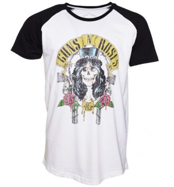Men's Guns N Roses Slash 85 Baseball T-Shirt