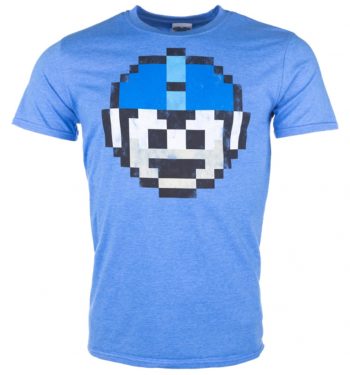 Men's Mega Man 1 Up Heather Royal T-Shirt
