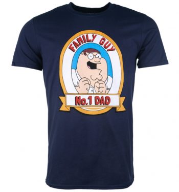 Men's Navy Family Guy No.1 Dad T-Shirt