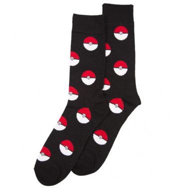 Men's Pokemon Pokeball Socks
