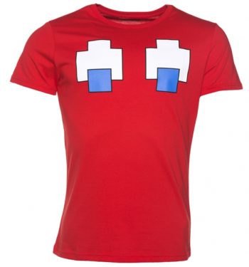 Men's Red Blinky Pac-Man Ghost T-Shirt