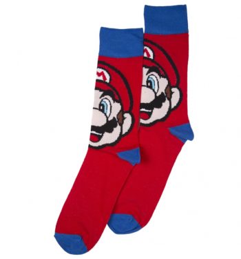Men's Super Mario Brothers Mario Socks