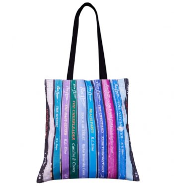 Point Horror Inspired Book Spines Edge To Edge Premium Tote Bag