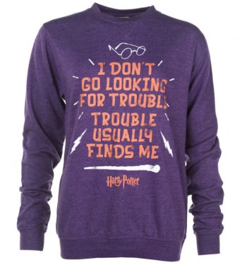 Purple Marl Harry Potter Looking For Trouble Sweater