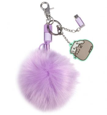 Pusheen Pom Pom Phone Charging Cable Keyring
