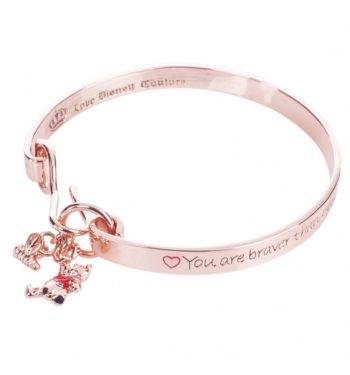 Rose Gold Plated Braver Than You Believe Winnie The Pooh Bangle from Disney Couture