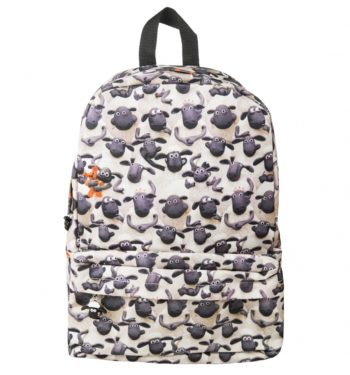 Shaun The Sheep All Over Print Flocked Backpack