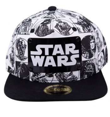 Star Wars Comic Snapback Cap With Metal Logo