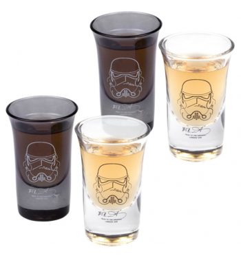 Star Wars Stormtrooper Set Of 4 Shot Glasses