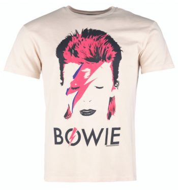 Stone David Bowie Aladdin Sane T-Shirt from Amplified
