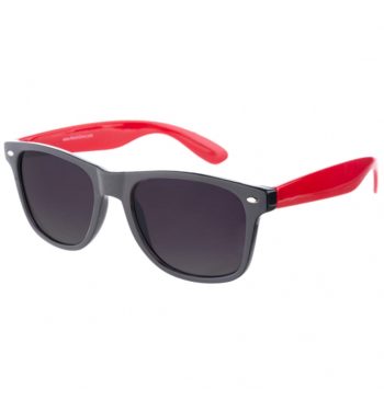Way Farer Sunglasses With Black Frame and Red Arms
