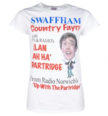 Women's Alan Partridge Swaffham Country Fayre White T-Shirt