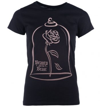 Women's Beauty And The Beast Enchanted Rose T-Shirt