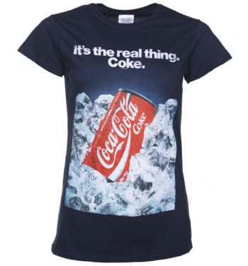 Women's Coca-Cola Retro Advert Navy T-Shirt