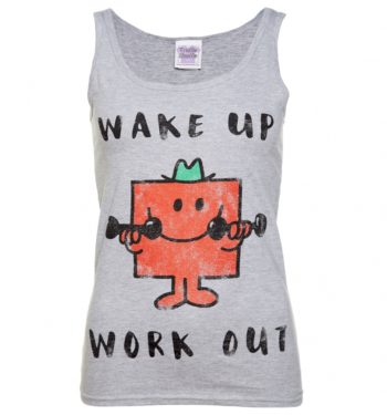 Women's Mr Strong Wake Up Work Out Mr Men Vest