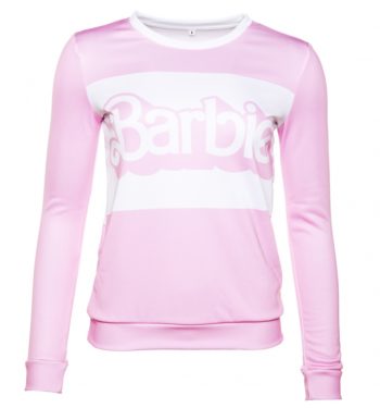 Women's Pink Barbie Stripe Sweater