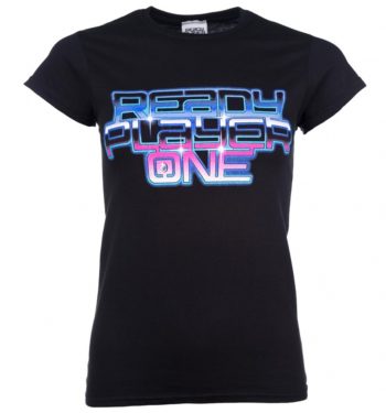 Women's Ready Player One Neon Logo T-Shirt