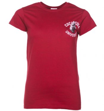 Women's Red Coca-Cola University Varsity T-Shirt