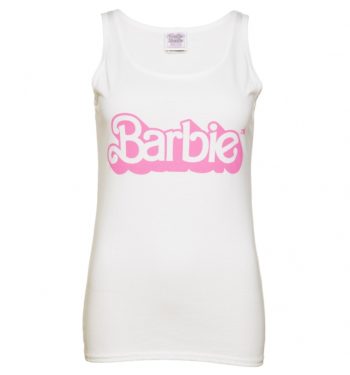 Women's White Barbie 80's Logo Vest