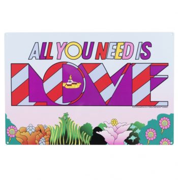 Yellow Submarine All You Need Is Love Metal Sign