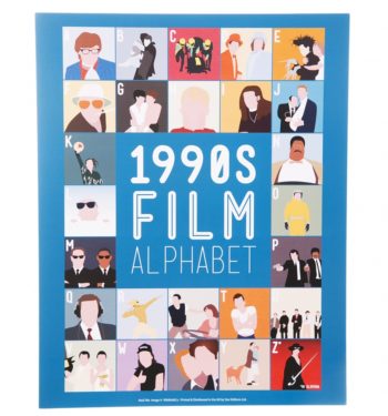 1990's Film Alphabet 11'' x 14'' Art Print