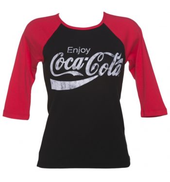 Women's Enjoy Coca-Cola Skinny Fit Raglan Baseball T-Shirt